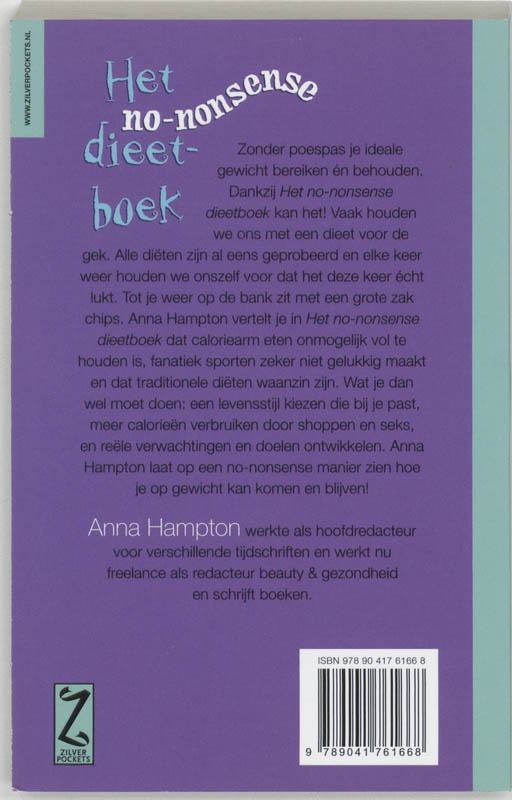 Achterkant van Het no-nonsense dieetboek