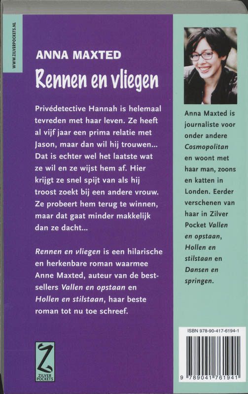 Achterkant van Rennen en vliegen