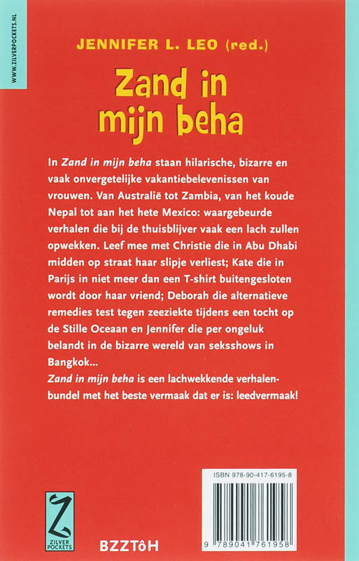 Achterkant van Zand in mijn beha