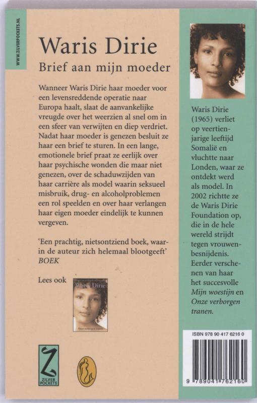 Achterkant van Brief aan mijn moeder