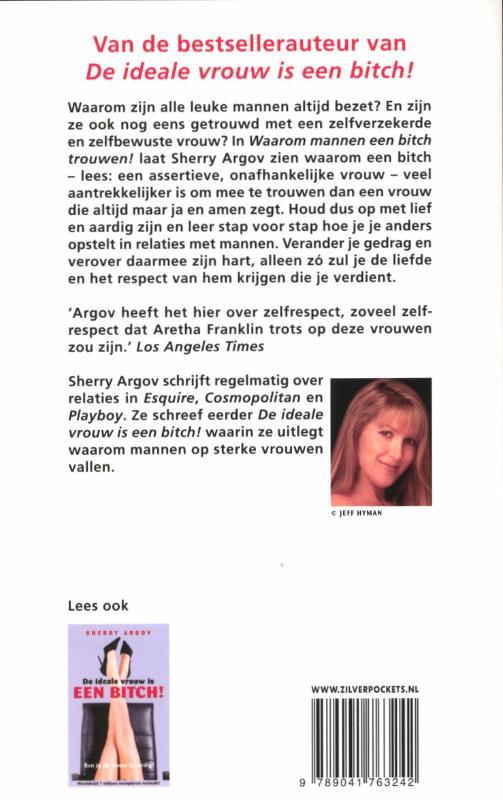 Achterkant van Waarom mannen een bitch trouwen