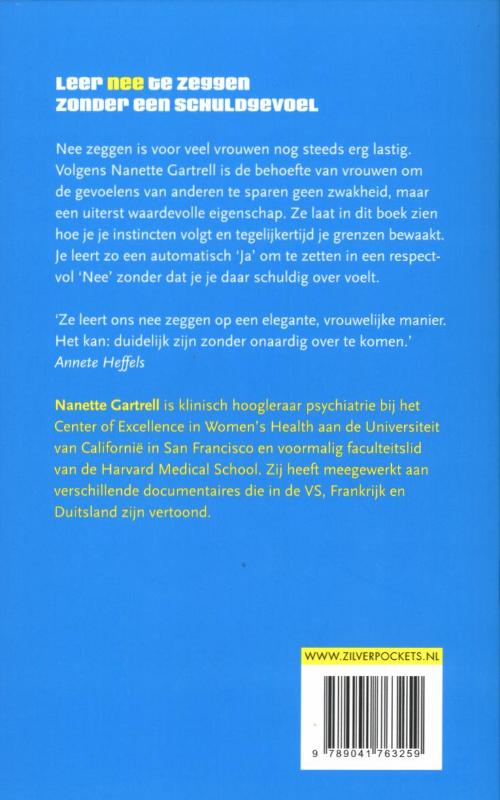 Achterkant van Zo zeg je nee!