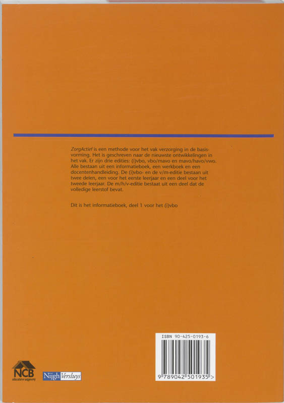 Achterkant van Informatieboek