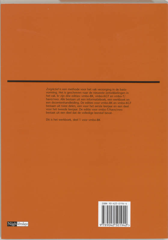 Achterkant van Werkboek
