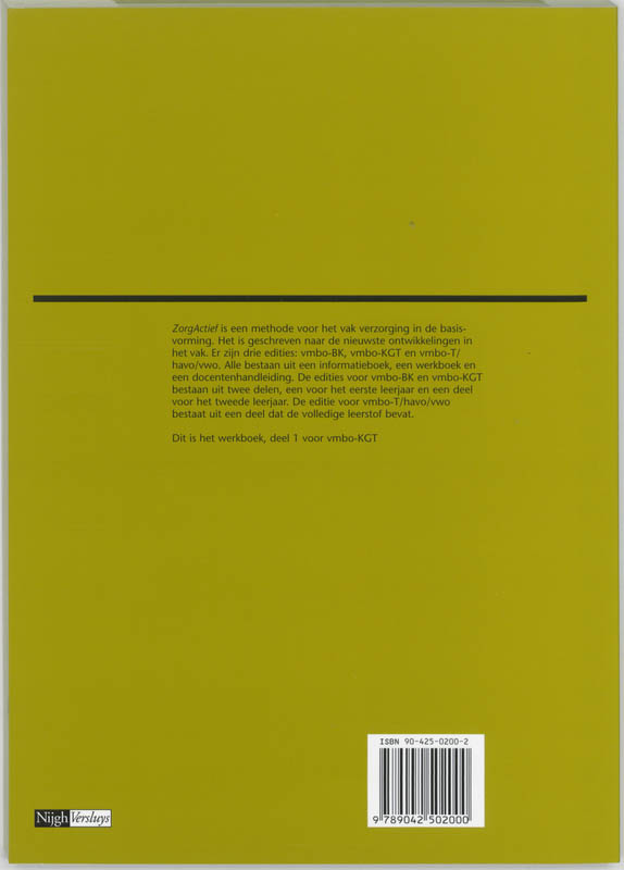 Achterkant van Werkboek