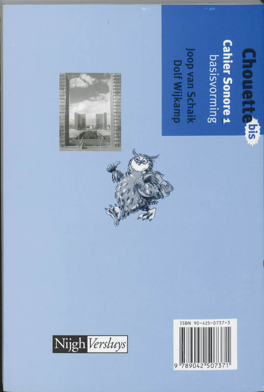 Achterkant van Cahier sonore 1