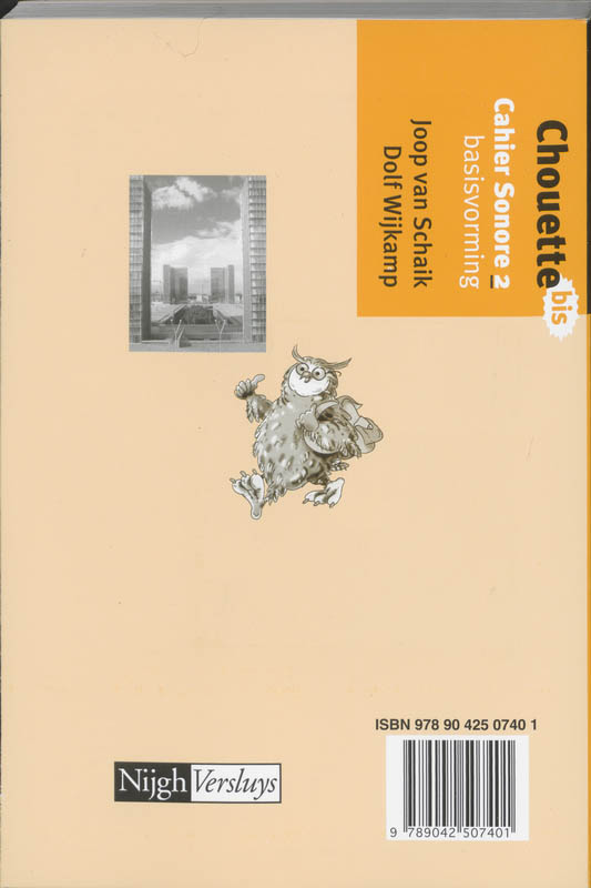 Achterkant van Cahier sonore