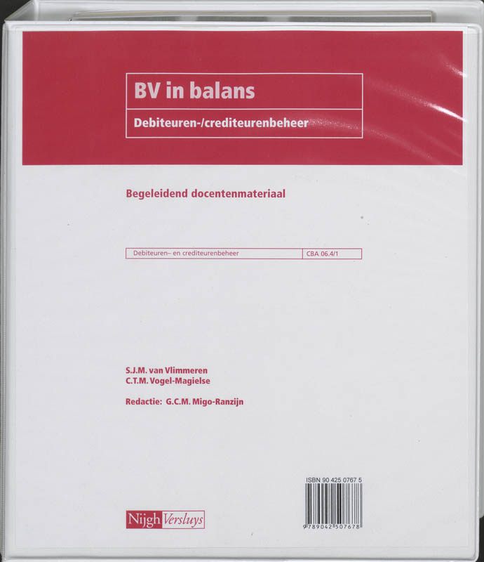 Achterkant van Begeleidend docentenmateriaal
