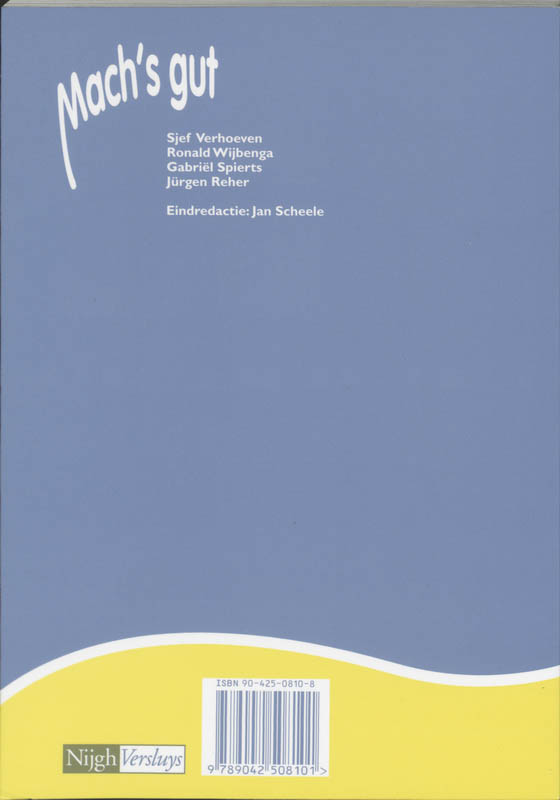 Achterkant van Werkboek