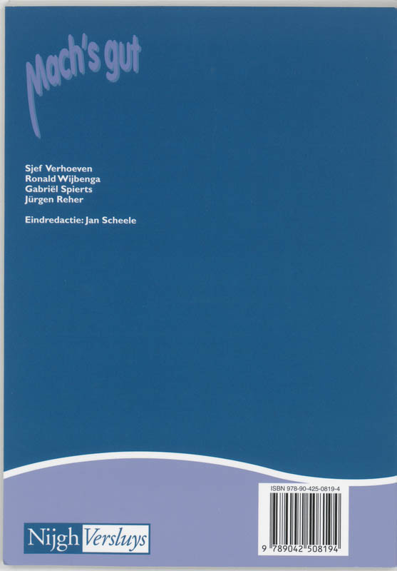 Achterkant van Werkboek
