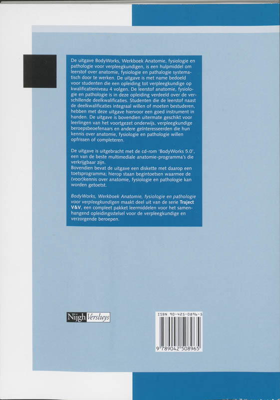 Achterkant van Werkboek