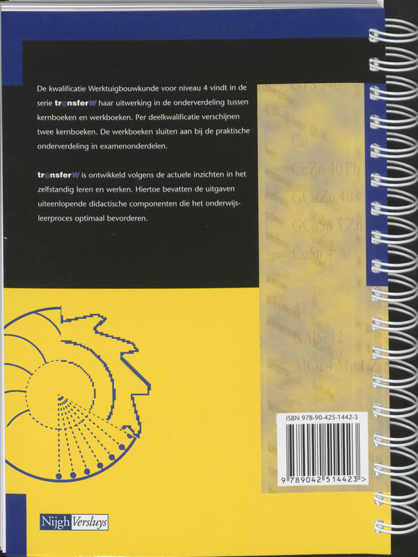 Achterkant van Tabellen en formules