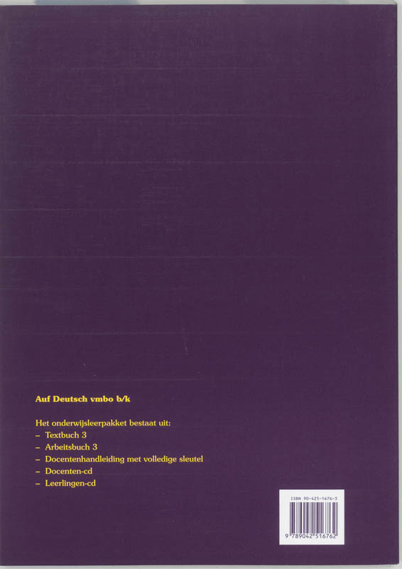 Achterkant van Werkboek