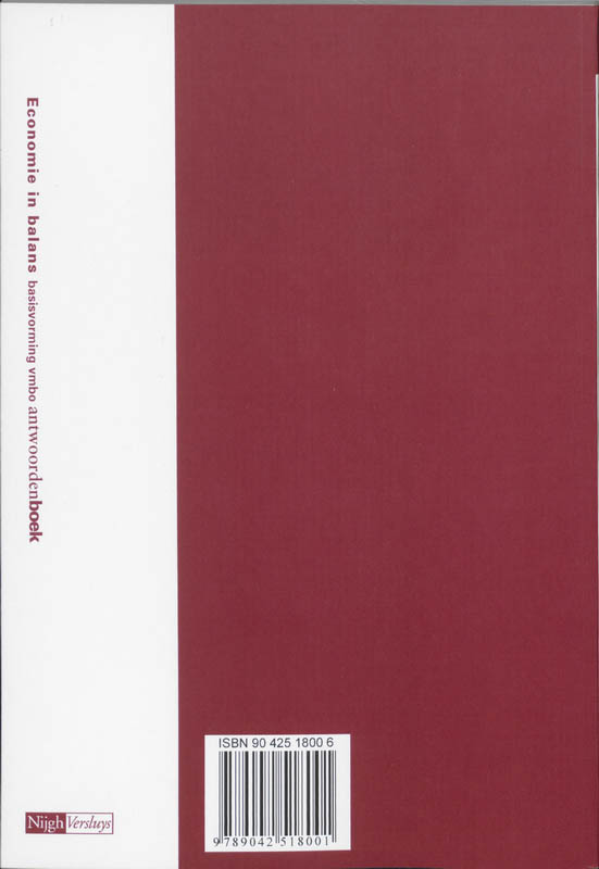 Achterkant van Antwoordenboek