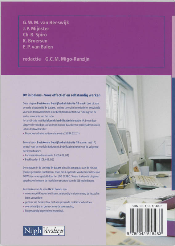 Achterkant van Leerlingenboek