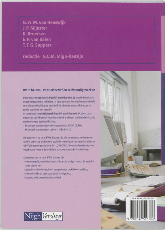 Achterkant van Leerlingenboek