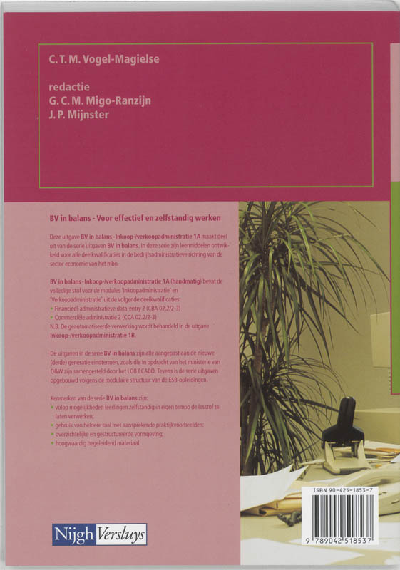 Achterkant van Leerlingenboek