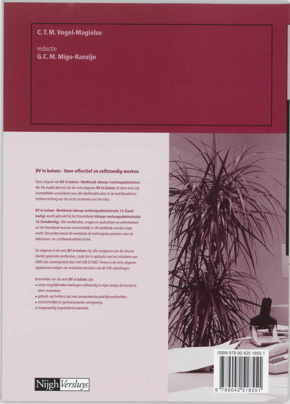 Achterkant van Werkboek