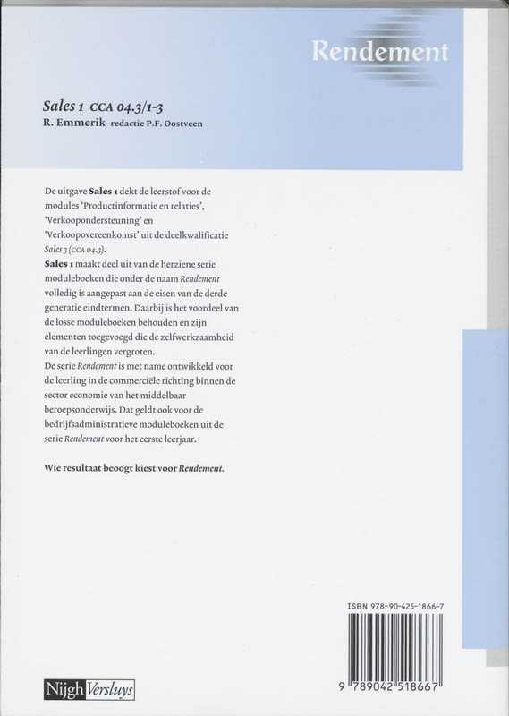 Achterkant van Leerlingenboek
