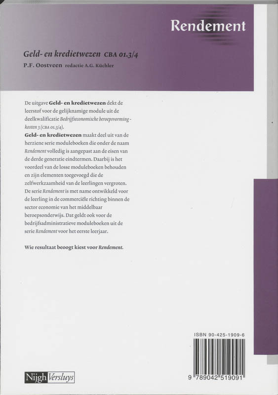 Achterkant van Leerlingenboek