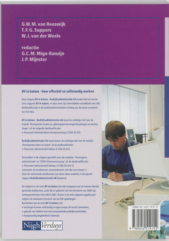 Achterkant van Leerlingenboek