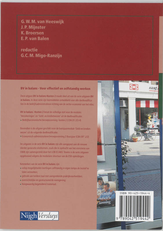 Achterkant van Leerlingenboek