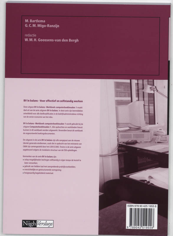 Achterkant van Werkboek