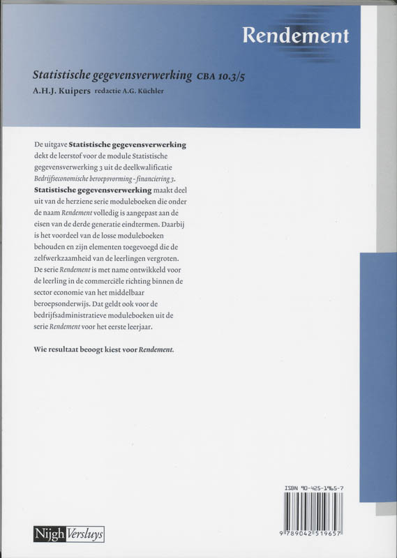 Achterkant van Leerlingenboek