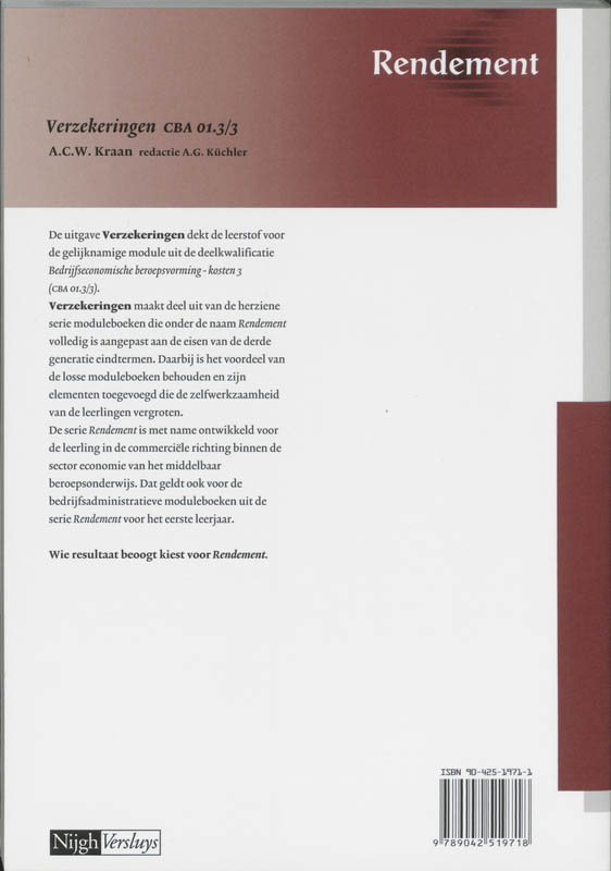 Achterkant van Leerlingenboek