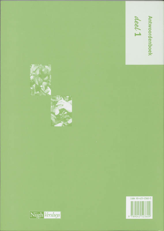 Achterkant van Antwoordenboek
