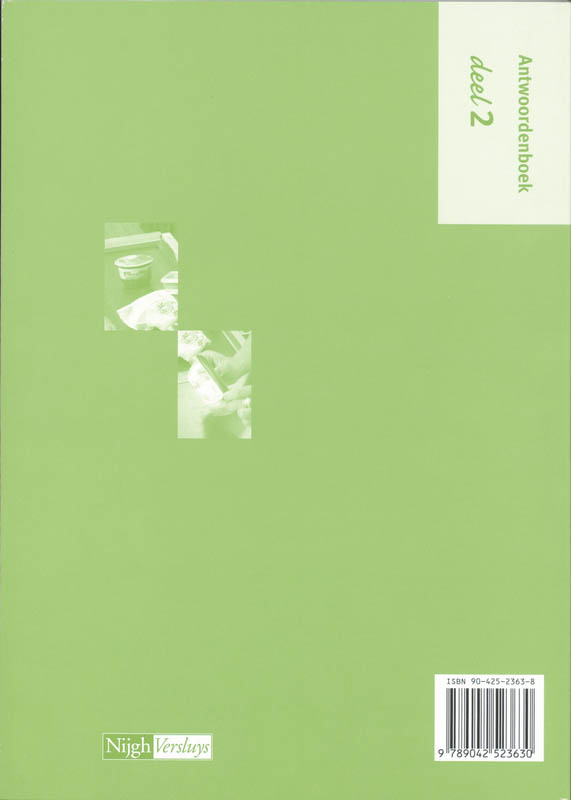 Achterkant van Antwoordenboek