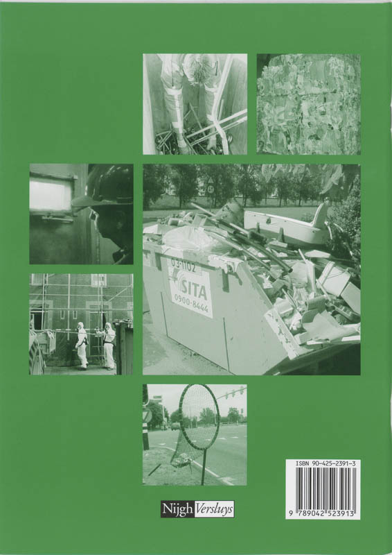 Achterkant van Recyclingmedewerker