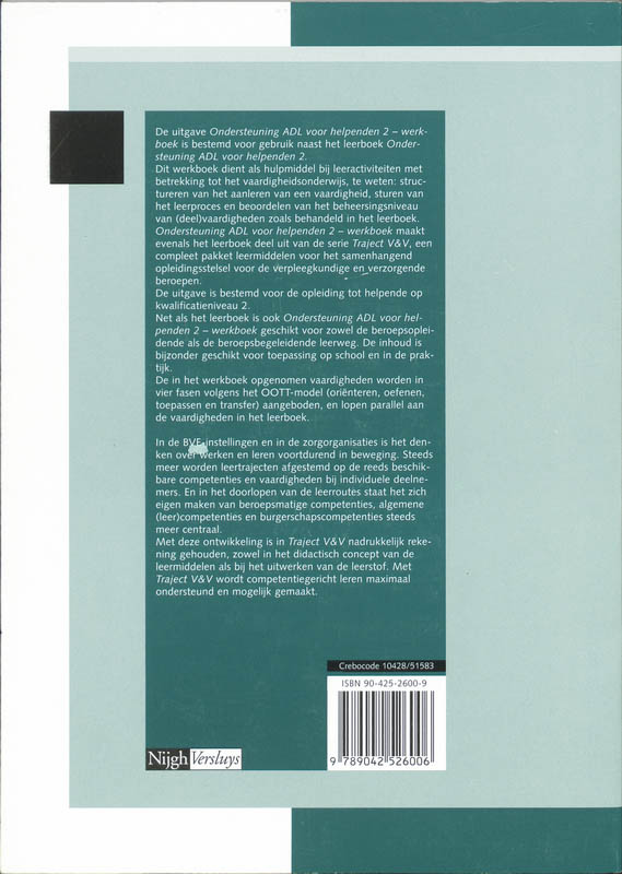 Achterkant van Werkboek