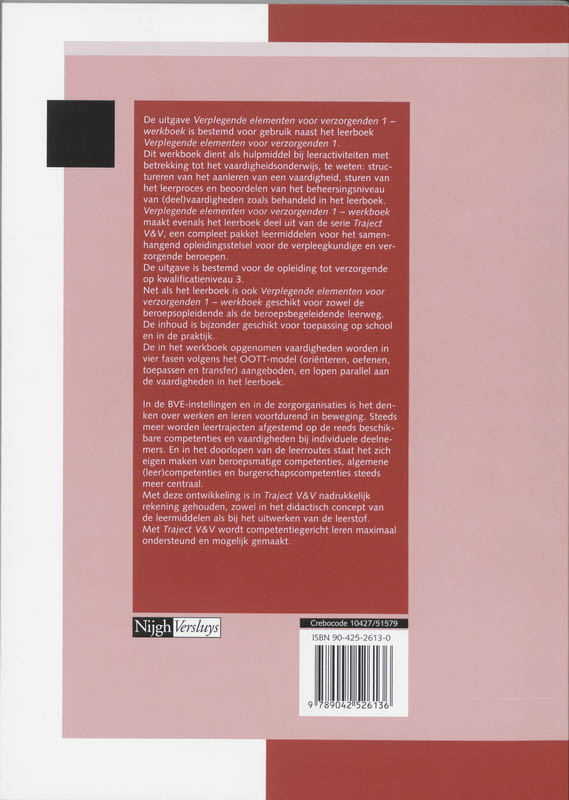 Achterkant van Werkboek