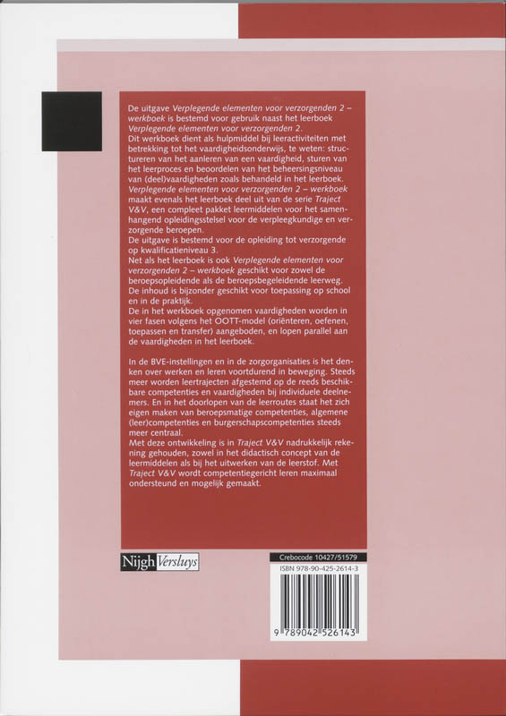 Achterkant van Werkboek