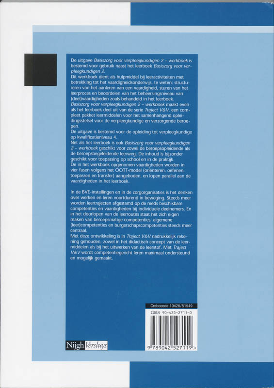 Achterkant van Werkboek
