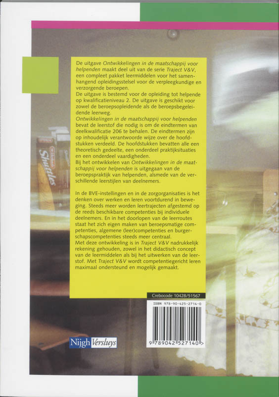Achterkant van Tekstboek