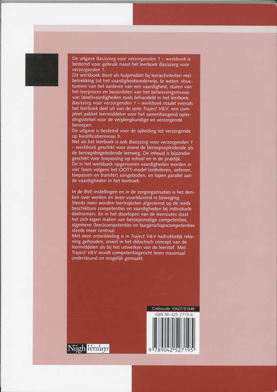 Achterkant van Werkboek