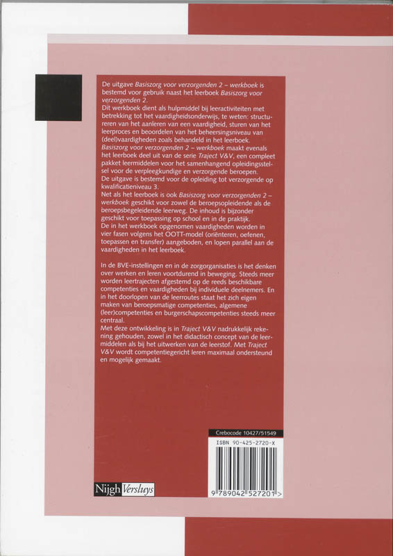 Achterkant van Werkboek