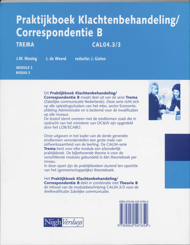Achterkant van Praktijkboek