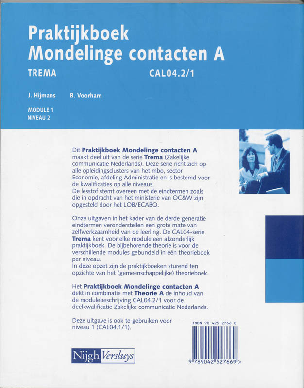 Achterkant van Praktijkboek