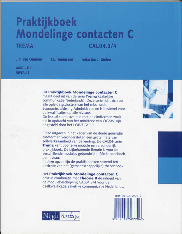 Achterkant van Praktijkboek