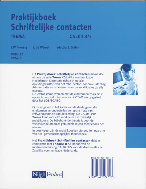 Achterkant van Werkboek