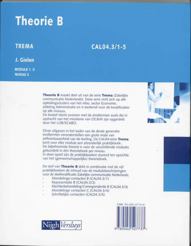 Achterkant van Leerboek