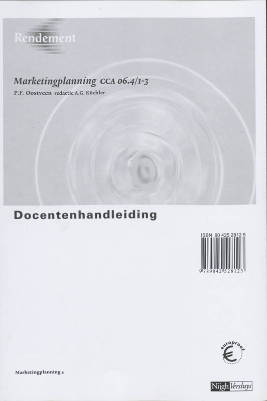 Achterkant van Docentenhandleiding