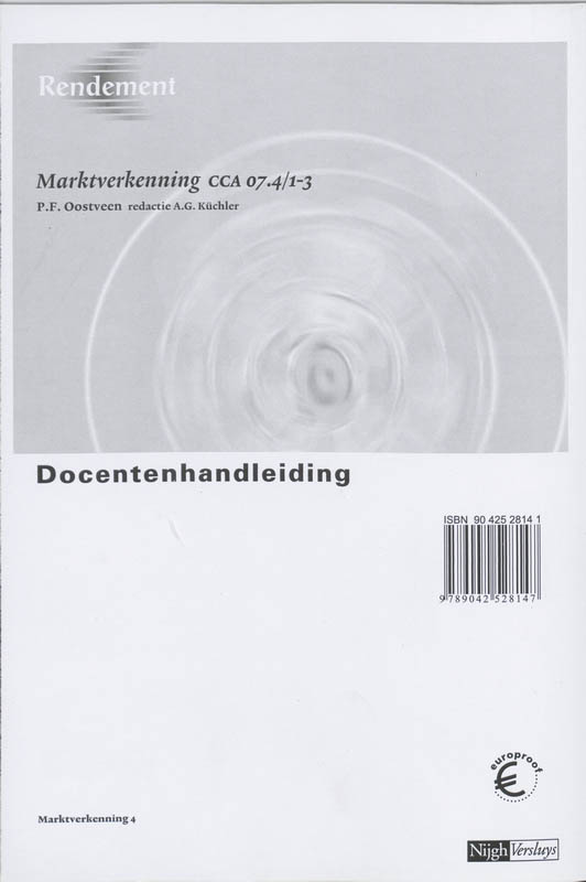 Achterkant van Docentenhandleiding