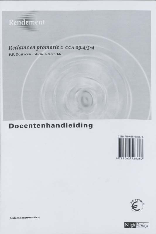 Achterkant van Docentenhandleiding