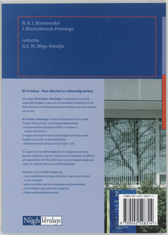 Achterkant van Belastingen 1