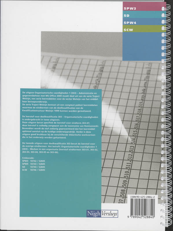 Achterkant van Leerboek