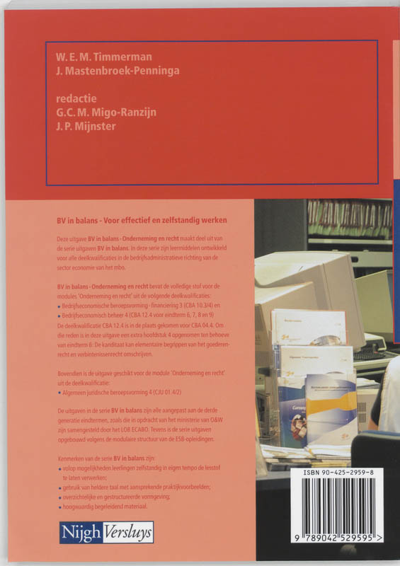 Achterkant van Leerboek
